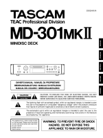 Tascam MD-301-Mk2 - Owners Manual